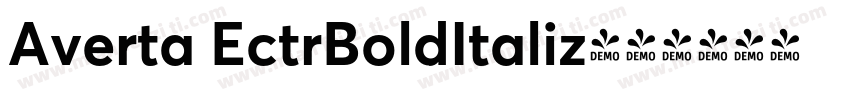 Averta EctrBoldItaliz字体转换